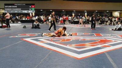 106 lbs Consi Of 64 #2 - Jayland Davis, IN vs Kannon Chambers, GA