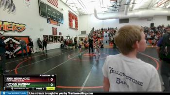 91 lbs Round 2 - Josh Hernandez, Cody Middle School vs Hayden Wambolt, Laurel Middle School