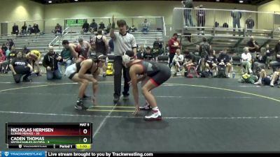 150 lbs Round 4 (6 Team) - Caden Thomas, Untouchables-Olympia vs Nicholas Hermsen, Illinois Menace