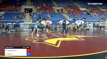 120 lbs Cons 32 #1 - Noah Kasprowicz, Arizona vs Canyon Wells, Ohio