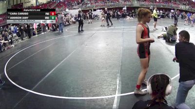 101 lbs 1st Place Match - Cara Caruso, Pioneer Wrestling Club vs Addison Judy, Wrestling With Character