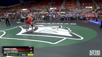 3-2-1A 157 Quarterfinal - Dayton Stephen, Hill City vs Andres Flores, Mound City-Jayhawk Linn