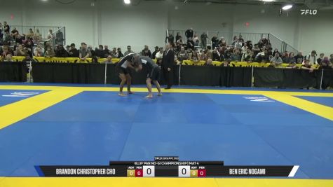 Ben Eric Nogami vs Brandon Christopher Cho 2026 Pan IBJJF Jiu-Jitsu No-Gi Championship