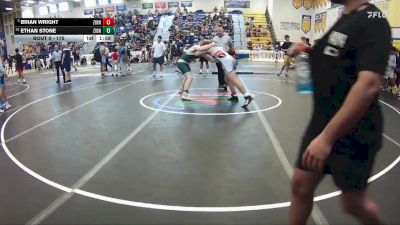 175 lbs Champ. Round 2 - Brian Wright, Camden County Outsiders vs Ethan Stone, YIC