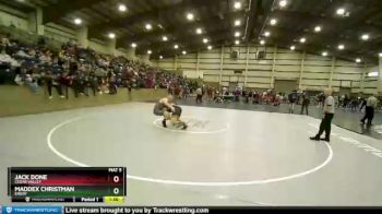 190 lbs Champ. Round 2 - Maddex Christman, Emery vs Jack Done, Cedar Valley