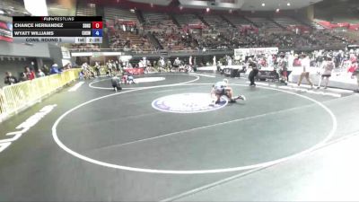 150 lbs Cons. Round 2 - Chance Hernandez, South Bakersfield High School Wrestling vs Wyatt Williams, Chico High School Wrestling