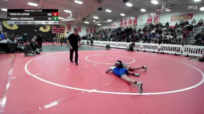 120 lbs Quarterfinal - Evelyn Lopez, Hamilton Anza vs Janali Gonzalez, Highland (Bakersfield)