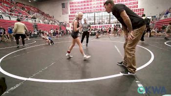 70 lbs Rr Rnd 1 - Savannah Van Dusen, Tecumseh Youth Wrestling vs Laneigh Jo Cartwright, Midwest City Bombers Youth Wrestling Club