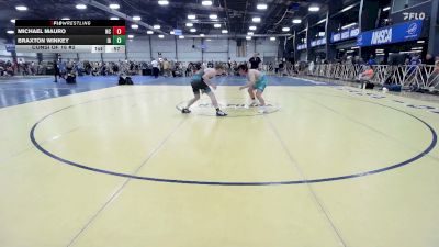 160 lbs Consi Of 16 #2 - Michael Mauro, NC vs Braxton Winkey, IA