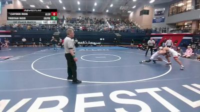 144 lbs 1st Place Match - Cayden Rios, Allen vs Tristan Rios, CW College Park