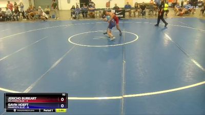 92 lbs Quarterfinals (8 Team) - Jericho Burkart, Oklahoma Blue vs Gavin Hoeft, Minnesota Blue