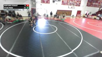 130-135 lbs 3rd Place Match - Kylee Perez, Legacy Wrestling Center vs MaryJane Stewart, Threshold WC