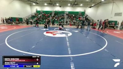 120 lbs 2nd Place Match - Keith Shelton, Evanston Elite Wrestling Club vs Ryan Nutt, Pinedale Pummelers