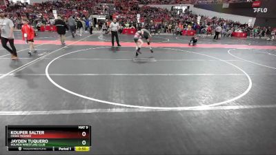 97 lbs Quarterfinal - Kouper Salter, Crass Trained vs Jayden Tuquero, Holmen Wrestling Club