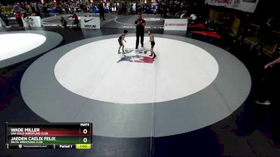 56 lbs Cons. Round 3 - Wade Miller, USA Gold Wrestling Club vs Jaeden Caelix Felix, Delta Wrestling Club