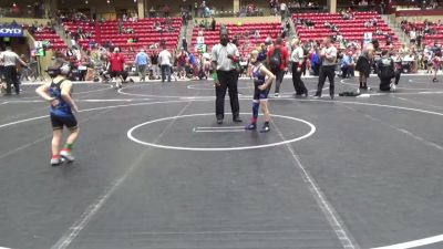 64 lbs 3rd Place Match - Beckett Bloomer, Wichita Wrestling Club vs Hunter Frieze, Hutchinson Kids Westling Club