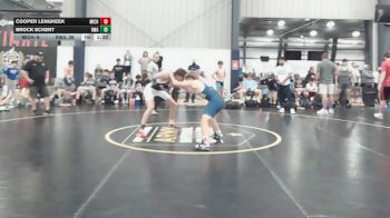 155 lbs Rr Rnd 9 - Cooper Lengkeek, Michigan Premier Red - BHS vs Brock Eckert, Roundtree Wrestling Academy - BHS