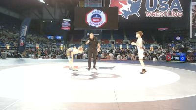 100 lbs Cons. Rd Of 16 - Jaxson Tocco, New York vs Bennett Scheier, Kansas