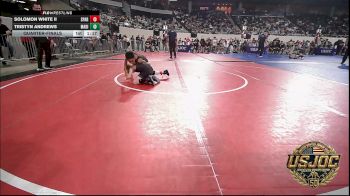 67 lbs Quarterfinal - Solomon White II, Spartan Mat Club vs Tristyn Andrews, Madill Takedown