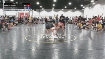 110 lbs Rr Rnd 4 - Presley Eidens, Razor PinkWave - GK12E vs Rhilynn Tolzman, Black Mambas - GK12E