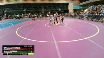 132 lbs Cons. Round 4 - Emilee Kopeinig, Thunder Ridge vs Samara Weinstock, University