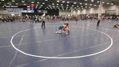 145 lbs Champ. Rd Of 16 - Emily Beckley, Broken Arrow Wrestling Club vs Summer Guthmiller, Berge Elite Wrestling Academy
