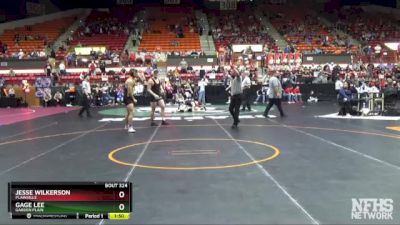 3-2-1A 175 Quarterfinal - Jesse Wilkerson, Plainville vs Gage Lee, Garden Plain