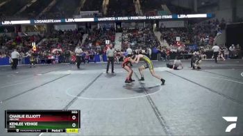 97 lbs Quarterfinal - Kenlee Vehige, Hays vs Charlie Elliott, Abilene