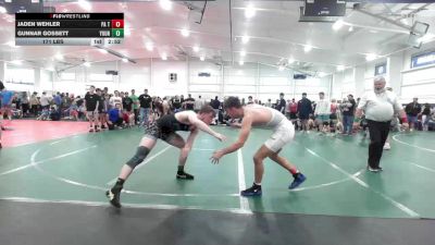 171 lbs Quarterfinal - Jaden Wehler, PA Titan Wrestling Club-HS vs Gunnar Gossett, Youngstown Elite-HS