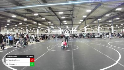 70 lbs Quarterfinal - Kaden Wentzlof, Prescott Valley Bighorns vs Marshal Stanley, AZ Tilters