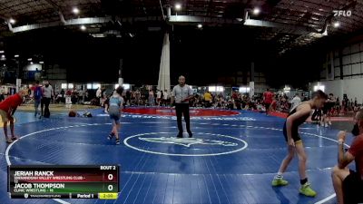 75 lbs Semifinals (4 Team) - Jeriah Ranck, SHENANDOAH VALLEY WRESTLING CLUB vs Jacob Thompson, CLINIC WRESTLING