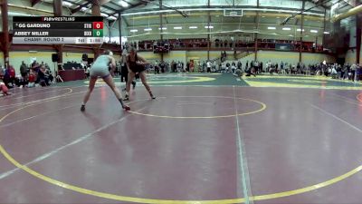 140 lbs Champ. Round 2 - GG Garduno, St. Ignatius College Prep vs Abbey Miller, Bixby