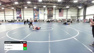 120 lbs Consi Of 32 #2 - Cameron Cardona, CT vs Anthony Lopez, NM