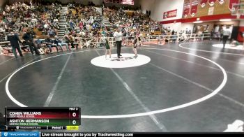70 lbs Semifinal - Ashton Hermanson, Lincoln Middle School vs Cohen Williams, Cody Middle School