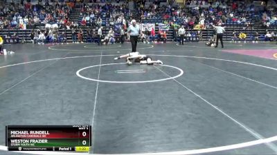 79 lbs Semifinal - Michael Rundell, Arlington Cardinals WC vs Weston Frazier, Storm Youth WC