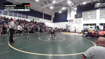 106 lbs Cons. Round 1 - Gabe Morales, Arroyo vs Kaleb Ortiz, La Habra