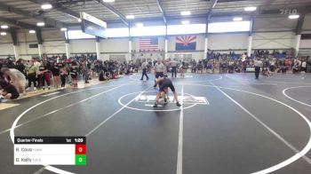 90 lbs Quarterfinal - Raanan Rebel Cova, Yuma Grit vs Gianni Kelly, Tucson Cyclones