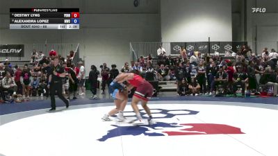68 lbs Cons. Round 3 - Destiny Lyng, Pennsylvania vs Alexandra Lopez, Menlo Wrestling Club