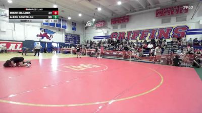 100-105 lbs Round 3 - Aleah Santellan, Silverback Wrestling Club vs Mikee Macahia, Artesia