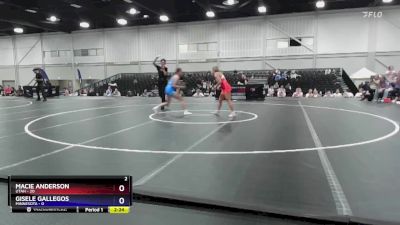 110 lbs Round 3 (6 Team) - Macie Anderson, Utah vs Gisele Gallegos, Minnesota