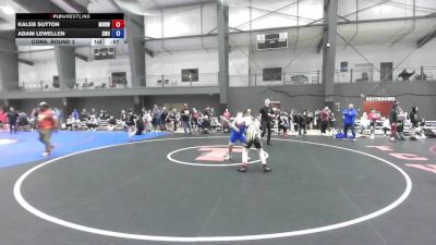 U12 FK - 135 lbs Champ. Round 2 - Kaleb Sutton, Mat Rats Rebooted Wrestling vs Adam Lewellen, Steelclaw Wrestling Club