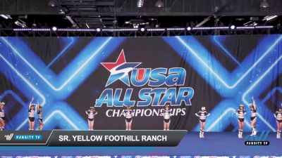Sr. Yellow Foothill Ranch [2022 OC All Stars L2 Senior] 2022 USA All Star Anaheim Super Nationals