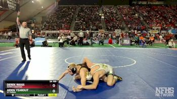 2A 160 lbs Champ. Round 1 - Derek Riggs, Nampa Christian vs Aiden Yearout, St. Maries