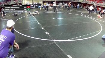 90 lbs Cons. Round 2 - Emmett Rich, Jr. Viking Wrestling Club vs Hager Kermmoade, SOUTHERN VALLEY HIGH SCHOOL