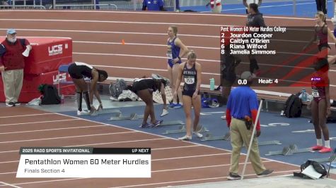 Women's 60m Hurdles Pentathlon, Finals 4