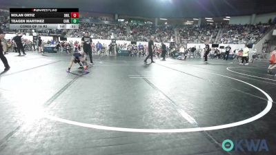 55 lbs Consi Of 16 #2 - Nolan Ortiz, Shelton Wrestling Academy vs Teagen Martinez, Carl Albert