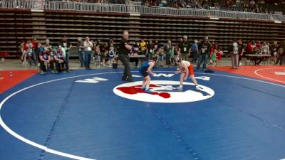 85 lbs Round 2 - Draeger Thoman, Green River Grapplers vs Clayton Kennedy, Eastside United Wrestling Club