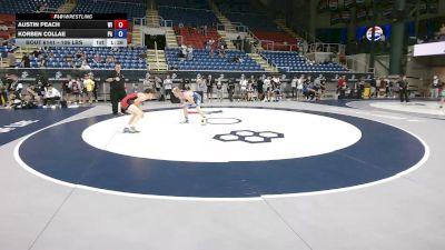 106 lbs Cons. Rd Of 32 - Austin Peach, Wisconsin vs Korben Collae, Pennsylvania