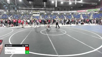 55 lbs Rr Rnd 3 - Jaxson Pierson, Badlands Elite vs Reagan Keller, Team Champs