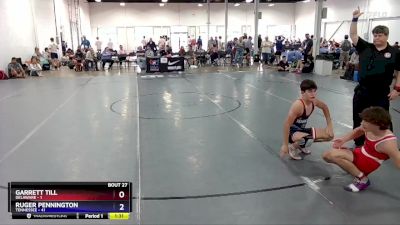 136 lbs Placement Matches (16 Team) - Garrett Till, Delaware vs Ruger Pennington, Tennessee